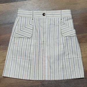 Lela Rose Cream Mini Pencil Skirt for Work